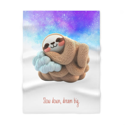 Sleepy Sloth Baby Blanket - Custom