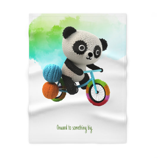 Riding Panda Baby Blanket - Custom
